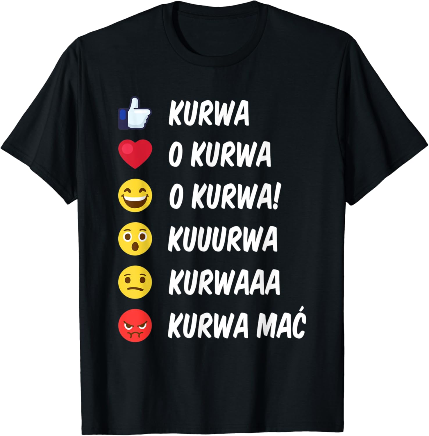 Kurwa Mac Polnisches Slang Design für Polen TShirt Amazon.de Bekleidung